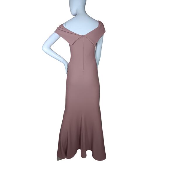 Windsor Party Dress Size Small Dusty Rose Maxi Off Shoulders - Picture 5 of 10